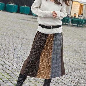 Brandtex long pleated skirt